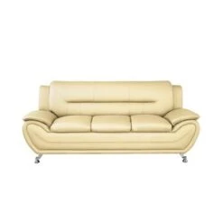 Michael Segura Sofa+Loveseat Living Room Set - Cream -Baxton Acme Shop 6482d45f 4452 400e bdc6 4d3f81669e18