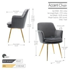 Porthos Home Gemma Velvet And Goldtone Metal Accent Chair - Pink -Baxton Acme Shop 658c3360 ccb0 4d1a bb4d 2bec0009af79