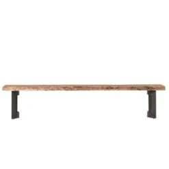 Aurelle Home Solid Live Edge Farmhouse Bench - Brown -Baxton Acme Shop 668afc3b 2994 486f 813b 6bf8cd68a5d5