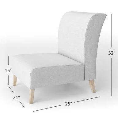 Designart 'White Stained Glass Floral' Upholstered Floral Accent Chair - Side Chairs 7 Designart 'White Stained Glass Floral' Upholstered Floral Accent Chair - Side Chairs - Image 5