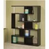 Draper Coaster Company Bookcase, Black And Chrome -Baxton Acme Shop 67ed12e9 a63b 4b45 9f86 2da1109ef9bf