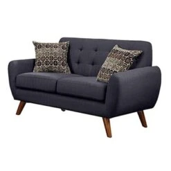 Linen-Like 2 Piece Sofa And Loveseat Set - Grey -Baxton Acme Shop 68cf8757 3bb7 4304 84e1 19dc53b98063