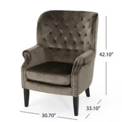 Tomlin Nailhead Velvet Club Chair By Christopher Knight Home - Grey 35 Tomlin Nailhead Velvet Club Chair By Christopher Knight Home - Grey -Baxton Acme Shop 68d0b678 2099 43e2 bf64 8386ff7ebe3c
