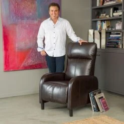 Stratton Recliner By Christopher Knight Home - Stratton Hazelnut Recliner -Baxton Acme Shop 6910ba58 aa7a 4f06 b6fb cdb9c8021b0d