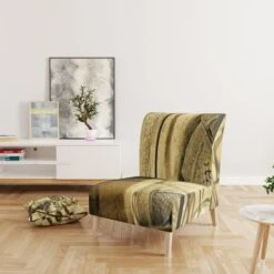 Designart "Architectural Detail Of Paris In Winter" Upholstered Mid-Century Accent Chair - Arm Chair - Side Chair -Baxton Acme Shop 69e8546b 61c6 4084 b67f 2c3cbf30b562