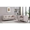 Fancher Kittleson Classic Chesterfield 2 Pieces Livingroom Set - Beige -Baxton Acme Shop 6a82c9a9 899b 4143 895c aed28c64c2a6