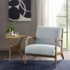 Light Blue Novak Lounge Chair -Baxton Acme Shop 6ba3c3f5 9982 4996 96e6 e663f830eb41