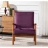Robbie 25'' Wide Velvet Armchair - Eggplant -Baxton Acme Shop 6c15525e 0bdf 46f3 8e36 7a8c50f9b94d
