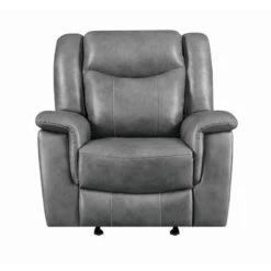 Coaster Furniture Conrad Grey Upholstered Motion Glider Recliner - Grey -Baxton Acme Shop 6c280bf4 7b19 4484 85e1 9cd65bce496f