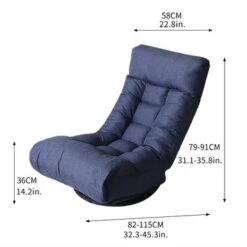Lazy Sofa Tatami Balcony Rocking Recliners Adjustable Chair - Navy -Baxton Acme Shop 6d869725 4903 4978 a69a 6272d5358efc