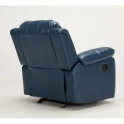 Charleston Leather Gel Glider Rocker Recliner By Greyson Living - Blue -Baxton Acme Shop 6de3f730 7154 4d0a 84ff 58c0441563c7