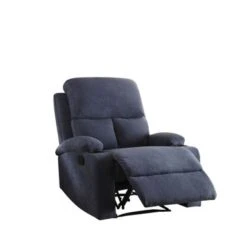 Casual And Contemporary Recliner (Motion) In Blue Velvet - Blue -Baxton Acme Shop 6eb924ad 25f3 496a b0fb e4d74e3a05cc
