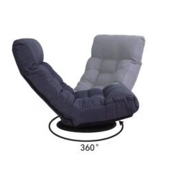 Lazy Sofa Tatami Balcony Rocking Recliners Adjustable Chair - Navy -Baxton Acme Shop 6f1088bf a240 4107 bfce be83aea826e0