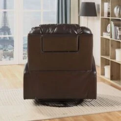 PU Upholstered Rocker Recliner With Swivel - Brown 21 PU Upholstered Rocker Recliner With Swivel - Brown -Baxton Acme Shop 6f3ea814 f8e4 411d 9c0f 0c3509437eb4