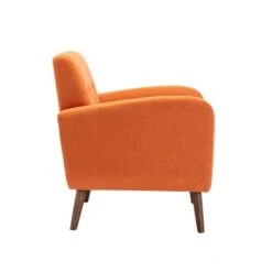 Porthos Home Suri Accent Chair, Fabric Or PU Upholstery, Rubberwood Legs - Blue Fabric -Baxton Acme Shop 6f780efe 3085 4990 854d 63fbed7f7b55