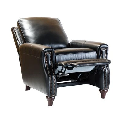 Cigar Mid-century Genuine Leather Recliner With Nailhead Trim By HULALA HOME - NAVY 22 Cigar Mid-century Genuine Leather Recliner With Nailhead Trim By HULALA HOME - NAVY - Image 20