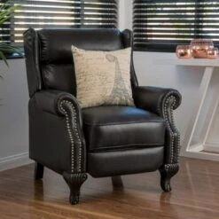 Tauris PU Leather Recliner Club Chair By Christopher Knight Home - Brown -Baxton Acme Shop 702dae18 de65 4662 9383 fb61a848e291