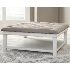 Kanwyn Upholstered Ottoman Coffee Table -Baxton Acme Shop 71c4e61b 19e0 4f1b 9f85 35b0a29bb4b2