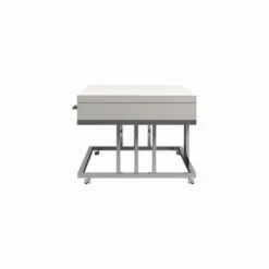 2-drawer Rectangular Coffee Table Glossy White And Chrome -Baxton Acme Shop 71d56055 3580 40c6 9b53 57789fd7d43f