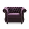 Westminster Chesterfield Club Chair By Christopher Knight Home - Blackberry+Velvet -Baxton Acme Shop 71e93608 37bb 4818 8475 2f5d173b8af3
