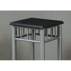 Accent Table/ Side/ End/ Plant Stand/ Square/ Living Room/ Bedroom/ Metal/ Laminate/ Black/ Grey/ Transitional -Baxton Acme Shop 72b3e121 f5fb 4e4c 9823 14a52a426d9c
