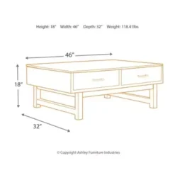 Mondoro Coffee Table With Lift Top -Baxton Acme Shop 747fad01 a85a 4c33 b29a f0142cd9e312