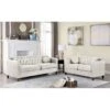 US Pride Lory Velvet Kitts Classic Chesterfield Living Room Set-Loveseat And Sofa - Beige -Baxton Acme Shop 7526f4b8 0d9c 4472 8c71 4626dc505f7a