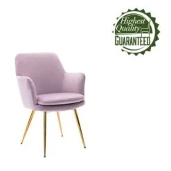 Porthos Home Gemma Velvet And Goldtone Metal Accent Chair - Pink -Baxton Acme Shop 7555c122 350f 4ffb ac3d 588376b8a3a9