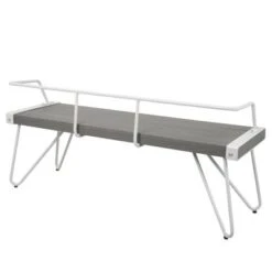 Stefani Industrial Dining/ Entryway Bench - Stefani Bench In Antique Metal/Walnut Wood -Baxton Acme Shop 756fe8a8 7cb9 4f72 a0da 06687cccac3b