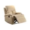 Velvet Upholstered Recliner With Armrest - Beige 2 Velvet Upholstered Recliner With Armrest - Beige -Baxton Acme Shop 75cb0bb8 b02b 4739 9ab9 ffcdf40d8c52