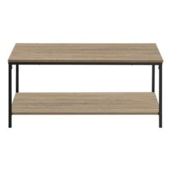 Coffee Table/ Accent/ Cocktail/ Rectangular/ Living Room/ 40"L/ Metal/ Laminate/ Brown/ Black/ Contemporary/ Modern -Baxton Acme Shop 75cb22d1 1df1 4651 8c64 28006817c212