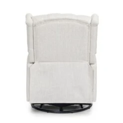 Mohaven Contemporary Tufted Wingback Swivel Recliner By Christopher Knight Home - Beige + Black -Baxton Acme Shop 76d3faa2 c98e 44ef b0f8 d7e5a20936df