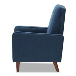 Mid-century Fabric Recliner By Baxton Studio - Blue -Baxton Acme Shop 7700d80a ad9f 49e5 b020 a77aca1c0ee1