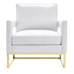 Avery White Vegan Leather Chair - White -Baxton Acme Shop 774c2263 aa73 4cd4 83ae 64ba0a0e4e5d