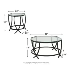Black Tarrin Occasional Table Set (3/CN) -Baxton Acme Shop 7919b23e ba19 4be8 bc98 e3bb023347e9