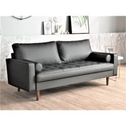 US Pride Matton Faux Leather Mid-century Modern Living Room Set-Loveseat And Sofa - White -Baxton Acme Shop 79dddf49 ad72 402c a3b2 8ea418ffe39b