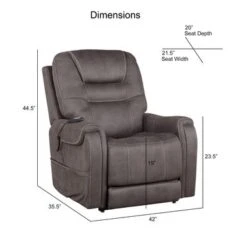 Copper Grove Bardell Power Recliner And Lift Chair With Heat - Stone -Baxton Acme Shop 7a4b0843 a1d9 41f3 af9f 9d58a46e1c01