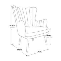 Jenson Accent Chair With Fabric And Grey Legs - Oatmeal -Baxton Acme Shop 7ab568c3 3dda 4974 98e9 151bd63c86df