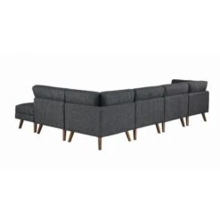 Churchill Rectangular Ottoman Dark Grey -Baxton Acme Shop 7af2a614 5049 4c00 94a2 8fe604a9196a