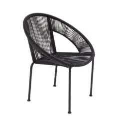 Plastic Rattan Contemporary Outdoor Chair 30 X 29 X 23 - 29 X 23 X 30 - Black -Baxton Acme Shop 7b112aa6 4290 484f a9a2 a45853fdf22d