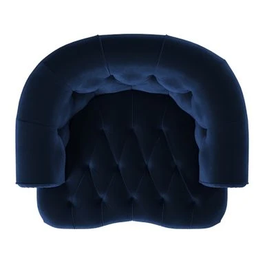 La Rosa Victorian Tufted Upholstered Accent Chair - Opal Grey Velvet 11 La Rosa Victorian Tufted Upholstered Accent Chair - Opal Grey Velvet - Image 9