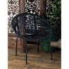 Plastic Rattan Contemporary Outdoor Chair 30 X 29 X 23 - 29 X 23 X 30 - Black