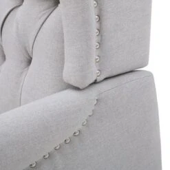 Walter Tufted Fabric Recliners (Set Of 2) By Christopher Knight Home - Charcoal + Dark Brown -Baxton Acme Shop 7c8b4a0a 0c2e 45a1 b82d 7a58d9e0658a