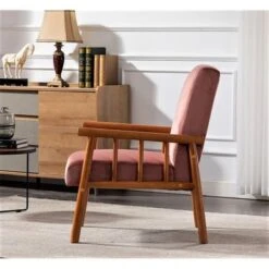 Robbie 25'' Wide Velvet Armchair - Black -Baxton Acme Shop 7cd05379 47a2 4e23 a85a 44732a4edba7