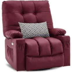 Mcombo Large Power Swivel Glider Rocker Recliner Chair With Massage And Heat 7748 - Cream -Baxton Acme Shop 7cfefcc9 f958 46d5 ad08 1f34a11acff8