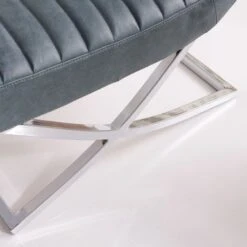 Art Leon Retro Armless Leather Chair - Real Leather - Brown -Baxton Acme Shop 7d193931 7116 42c9 a7a3 c453f358b923