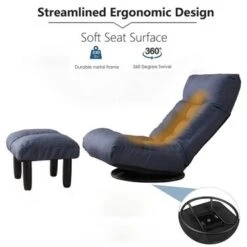 Lazy Sofa Tatami Balcony Rocking Recliners Adjustable Chair - Navy -Baxton Acme Shop 7d7cd3c7 d9f5 4df5 ac7c a69b32d9459e