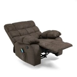 Blackshear Indoor Pillow Tufted Massage Recliner By Christopher Knight Home - Black + Brown -Baxton Acme Shop 7de0d324 8f70 42df 9682 7360ac04911c