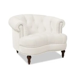 La Rosa Victorian Tufted Upholstered Accent Chair - Opal Grey Velvet 33 La Rosa Victorian Tufted Upholstered Accent Chair - Opal Grey Velvet -Baxton Acme Shop 7de26ff0 5bc7 43e6 9310 bc233866fb04