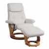 Copper Grove Mamoudzou Top-grain Leather Recliner And Ottoman - White -Baxton Acme Shop 7e5ec0d2 e62f 47e4 8558 1851c04ac54f